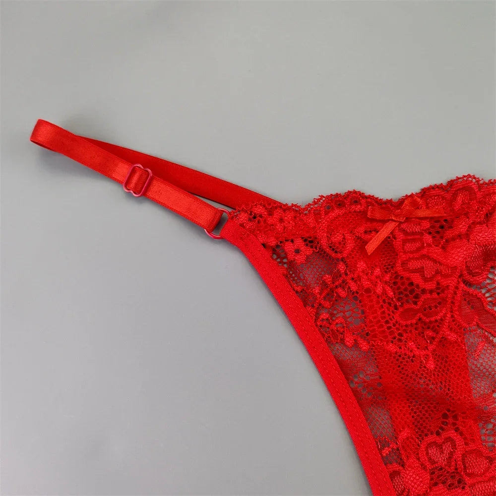 String Dentelle à 3 Pièces Sexy