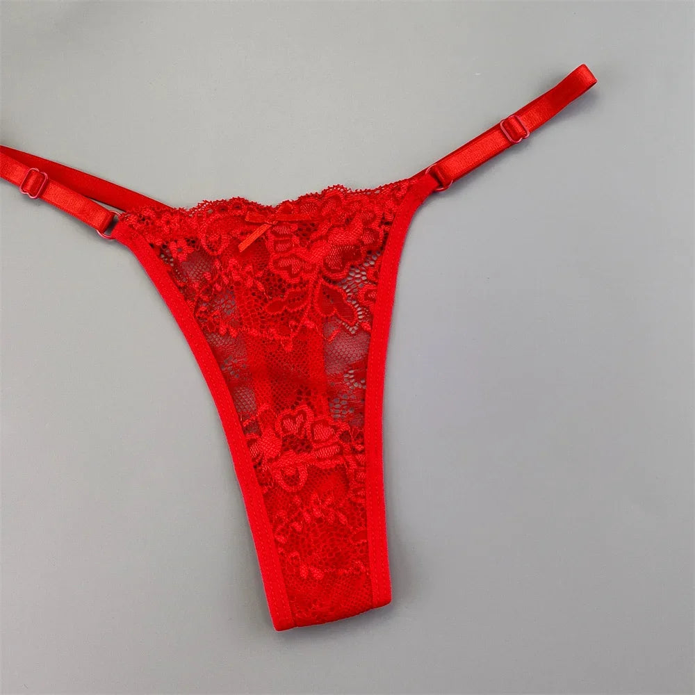 String Dentelle à 3 Pièces Sexy