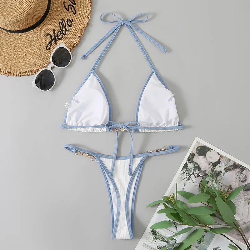 Bikini string à perles