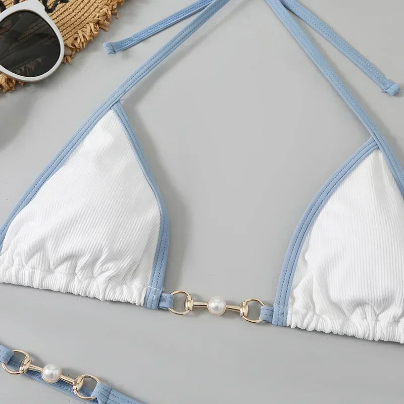 Bikini string à perles