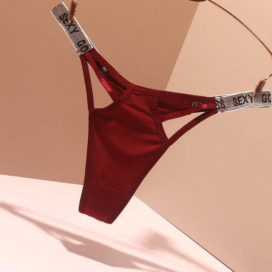 String Rouge Sexy à Strass