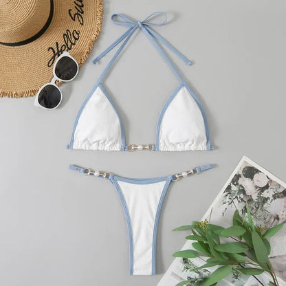Bikini string à perles