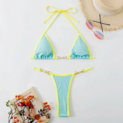 Bikini string à perles