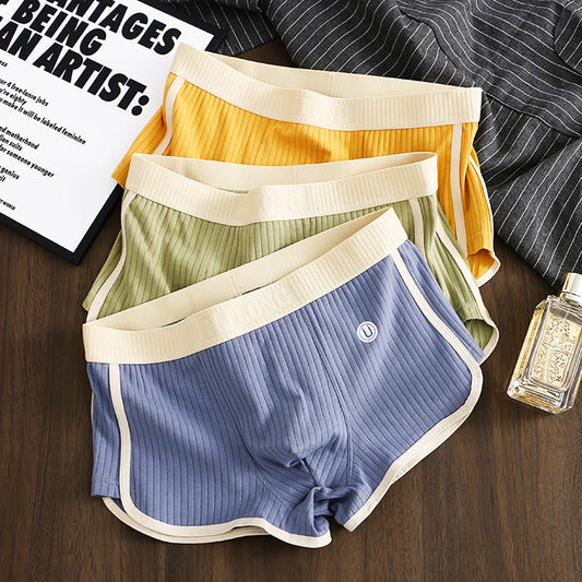 Boxer à rayures homme