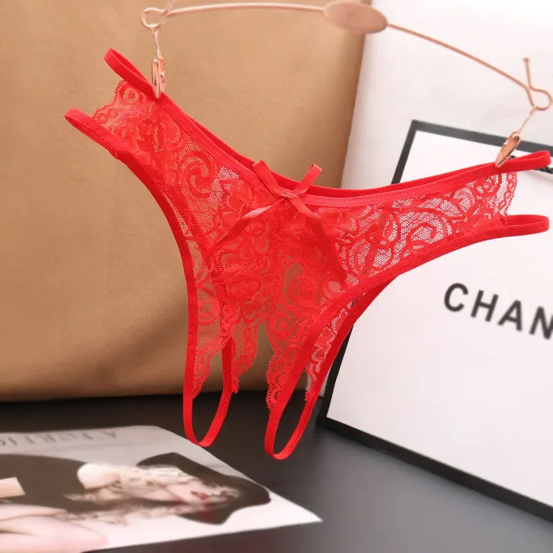 String Sexy en Dentelle Ouvert